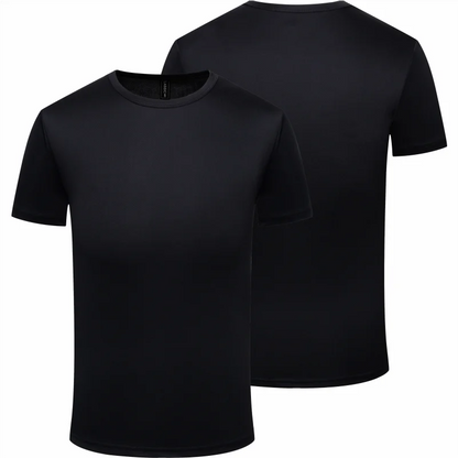 Quick Dry Round Neck T-shirt Custom Printed Embroidered Logo Sports Fitness Short Sleeve Top Running Shirts