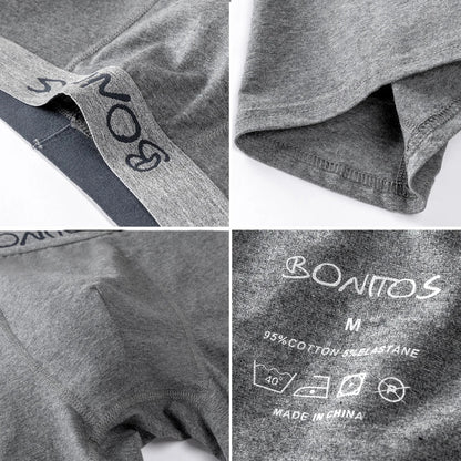 4pcs Men Underwear Cotton Boxer Shorts