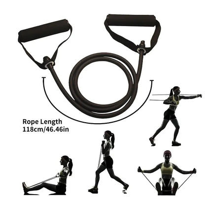 Resistance Exercise Bands With Handles For Men Women