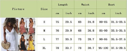 Elegant Lace Sling Sleeveless V-Neck Beach Dress