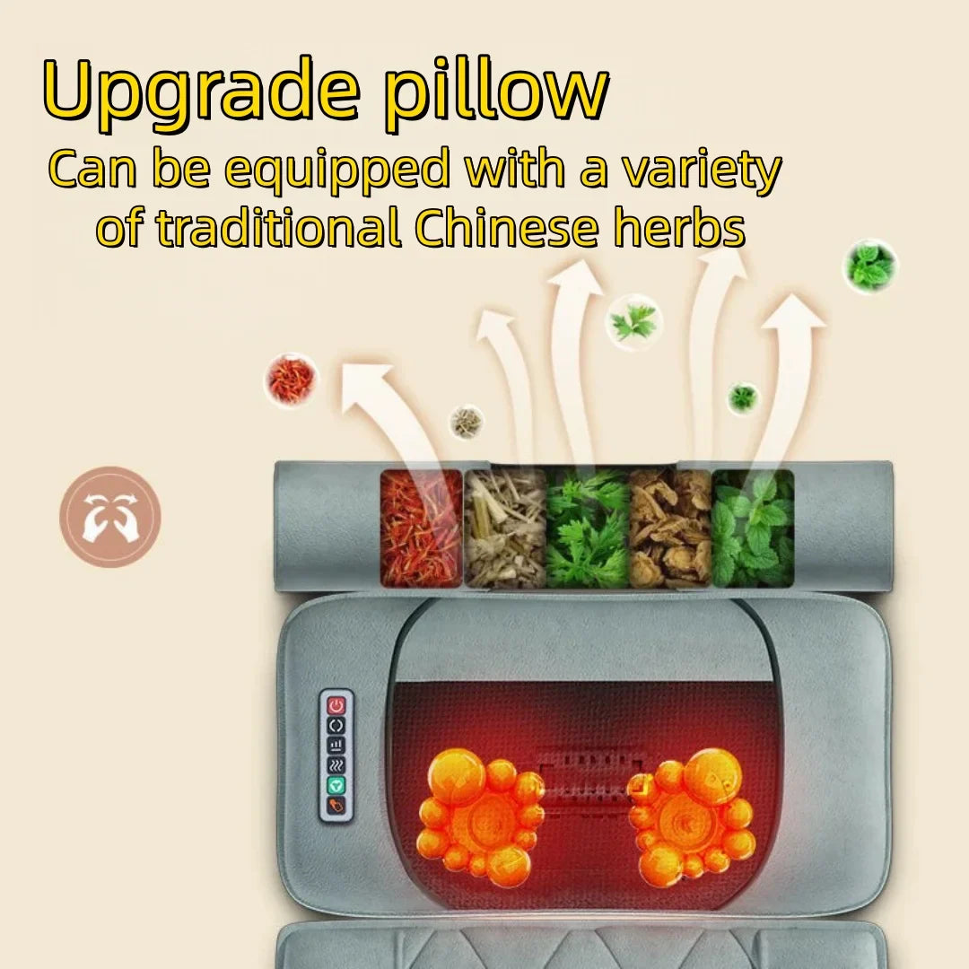 Electric Massage Mattress Vibrating Heating Massager Cushion For Neck Back Foot Full Body Pain Stress Relief Body Relax