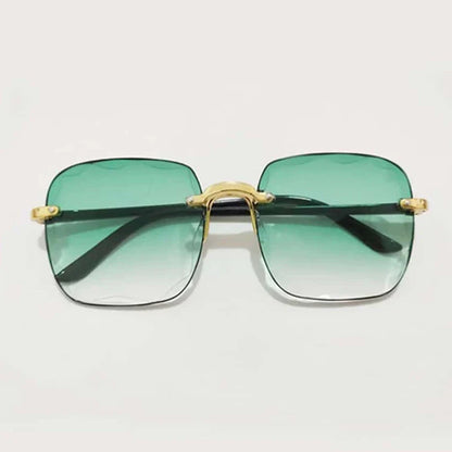 Sunglasses For Women ladies Rimless Diamond cutting Lens Brand Designer Ocean Shades