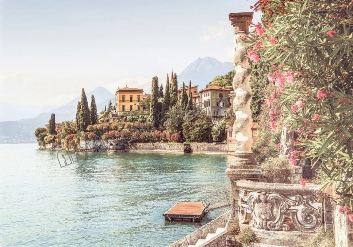 Italian coast printed canvas
