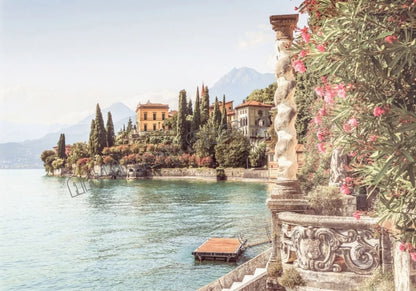 Italian coast printed canvas