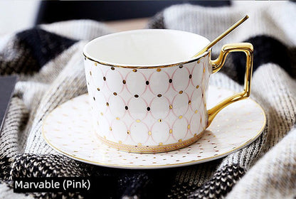 Luxury Gold Plated Ceramic Dinnerware