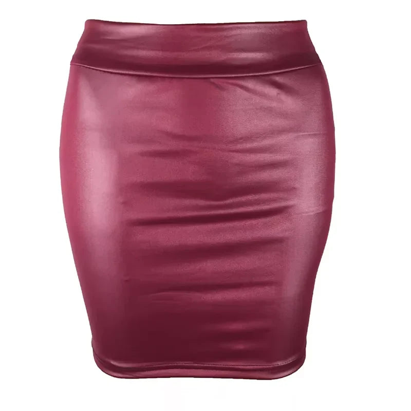 Women Summer Mini Skirts High-waist Slim Fit Hip Pencil Skirts