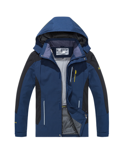 Men's Waterproof Hiking Jacket Large Size Windproof Windbreaker