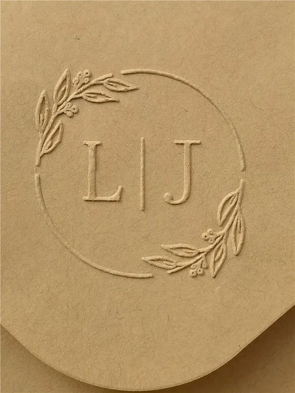 Custom Initials Embosser stamp,Book Embosser Personalized Wedding Embossing Stamp, Address Stamp, Form the Library Embosser