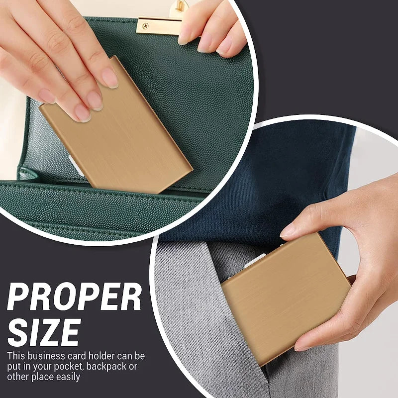 Large Capacity Anti-Scan RFID Wallet, Slim Blocking Card Protection
