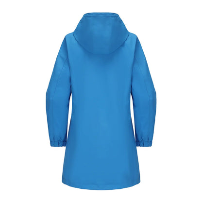 Spring Women's Hooded Long Jacket, Size S-3XL
