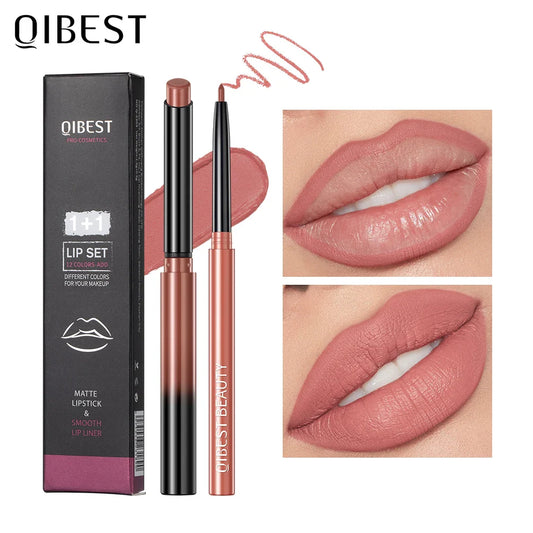 2pc Lipstick Lip liner Pencil Waterproof Long Lasting