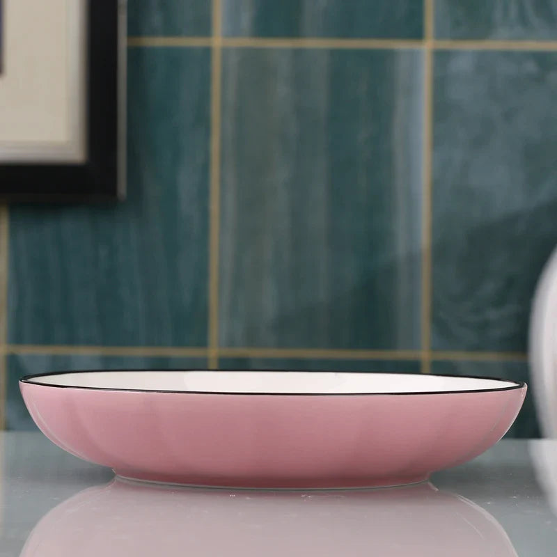 Large Size Cerc Bowl Set Creative Bowl Plate Combination Microwave Se Home Use Single 4 Pieces New 202 Dining Utensils