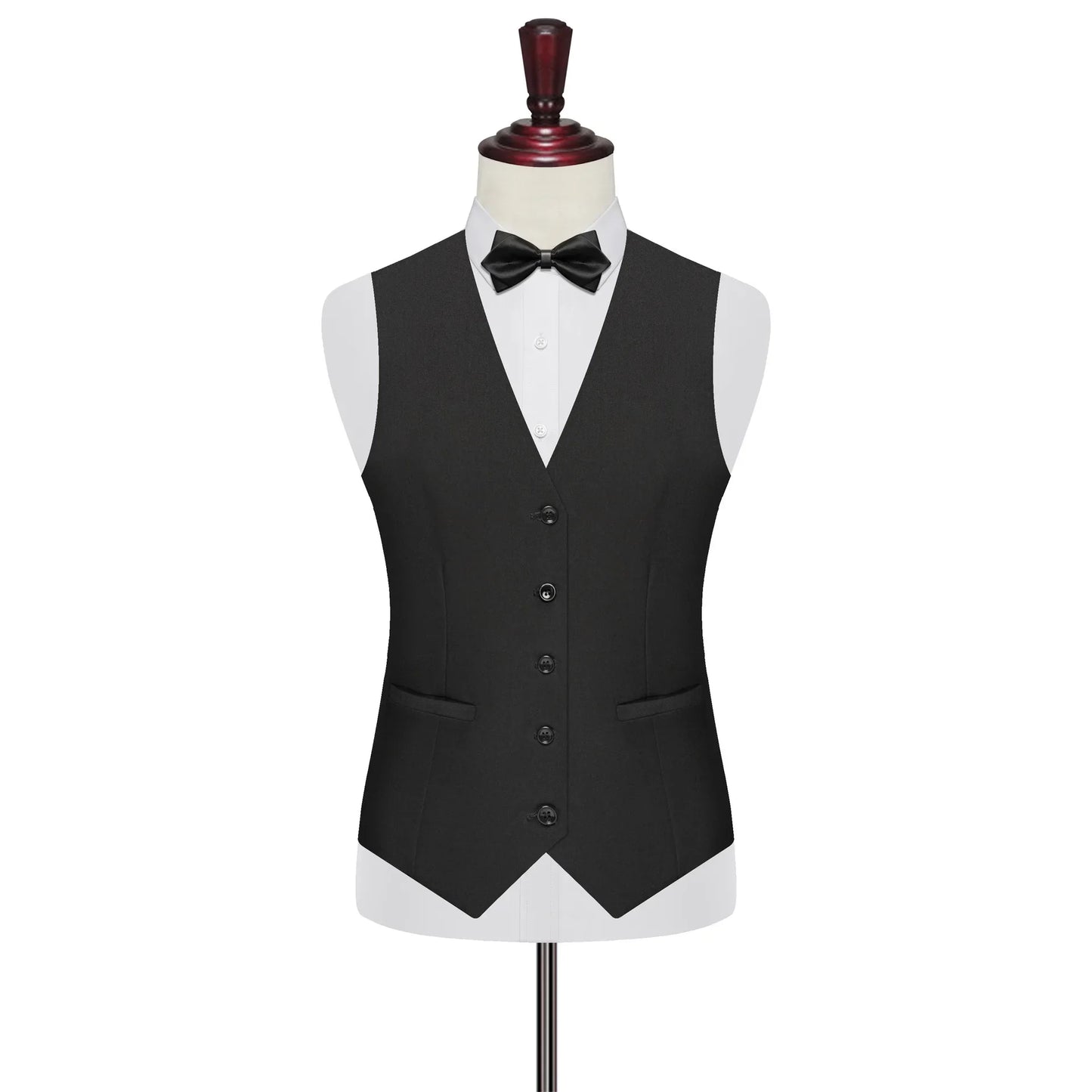 7XL 8XL Plus Size Slim Suit Vest Business Men's Dress Vest Fashion Solid Single Breasted V-neck Formal Waistcoats