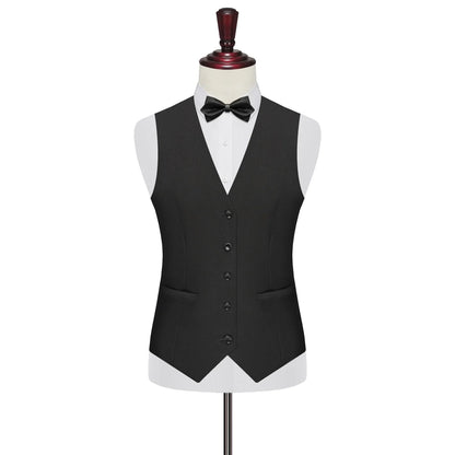 7XL 8XL Plus Size Slim Suit Vest Business Men's Dress Vest Fashion Solid Single Breasted V-neck Formal Waistcoats