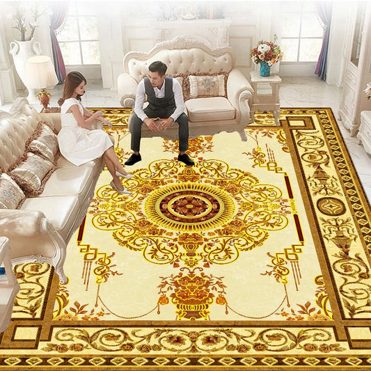 Luxury European Carpets for Living Room, Bedroom 200x300 Large Area Rugs Rug Washable