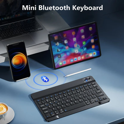 Keyboard Wireless Bluetooth 2.4G Rechargeable