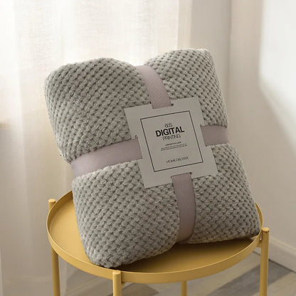 Baby Blanket Soft Fleece Infant Thick Quilt Wrap Warm Blanket