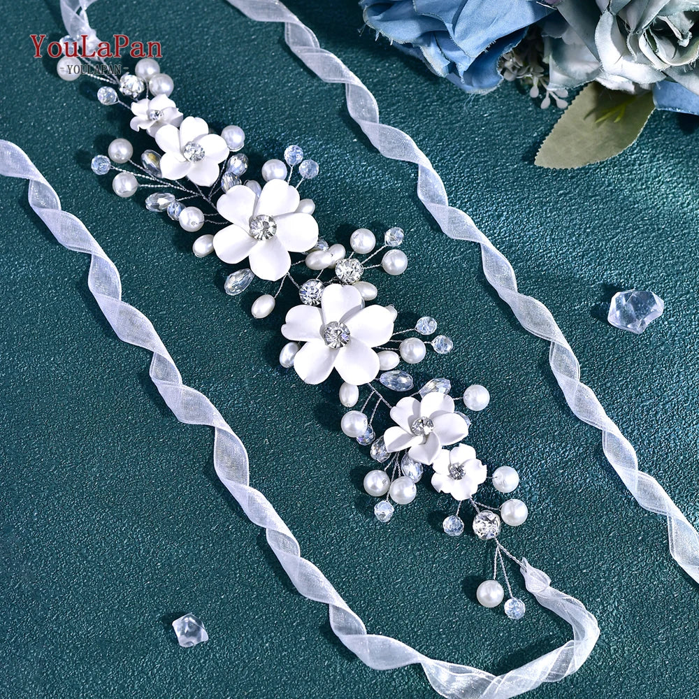 Wedding Bridal Rhinestone Dress Sash Belts for Women Wedding Jewelry Accessories