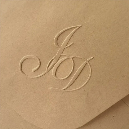Custom Initials Embosser stamp,Book Embosser Personalized Wedding Embossing Stamp, Address Stamp, Form the Library Embosser