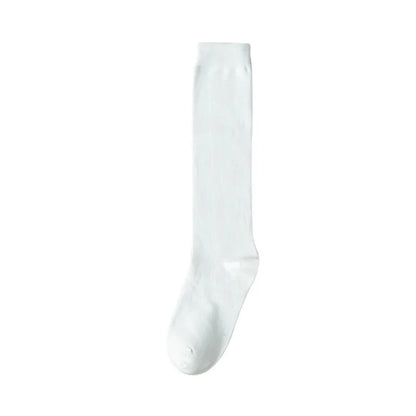 Women Organic Cotton Solid Warm Socks Thigh High Knee