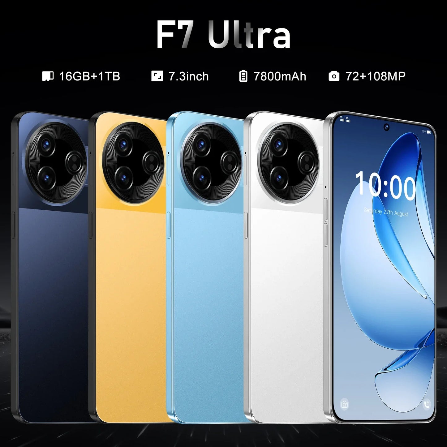 New High Quality Silicone Case For F7 Ultra 7.3Inch Smartphone Shockproof Cover Lite Mobile Phones Cases Accessories 2026