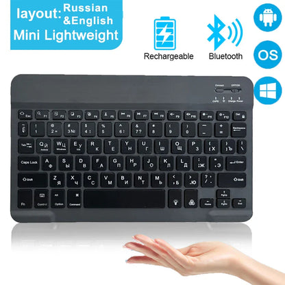 Keyboard Wireless Bluetooth 2.4G Rechargeable
