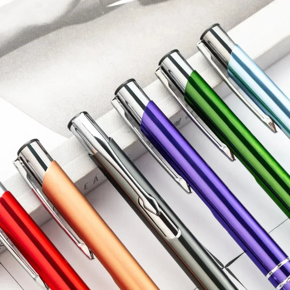 100 50 20 Pcs Custom Ballpoint Pen Metal Pen Support Custom Logo Advertising Personalized Pen Advertising Gift