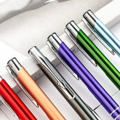 100 50 20 Pcs Custom Ballpoint Pen Metal Pen Support Custom Logo Advertising Personalized Pen Advertising Gift