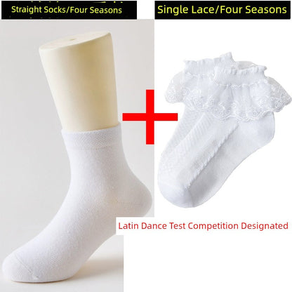 Latin Dance Pantyhose Summer Girl Lace Socks