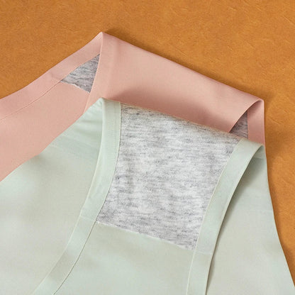 10PCS/Set Seamless women's Comfortable Underwear Silk Satin Breathable