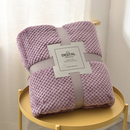 Baby Blanket Soft Fleece Infant Thick Quilt Wrap Warm Blanket