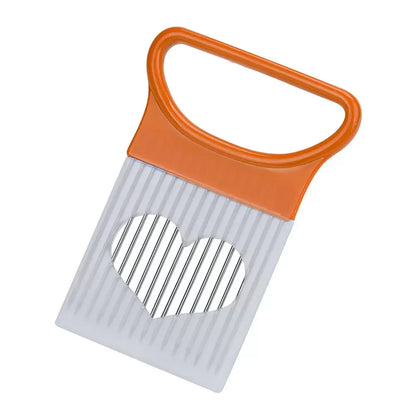 Effortlessly Slice Onions Slicer Holder Kitchen Stainless Steel