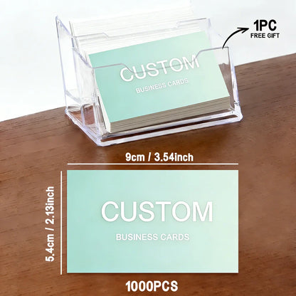 200pcs, Custom Business Cards/Cards, Business Cards, Desktop Business Cards, Thank You Cards, Business Cards, Waterproof Surface