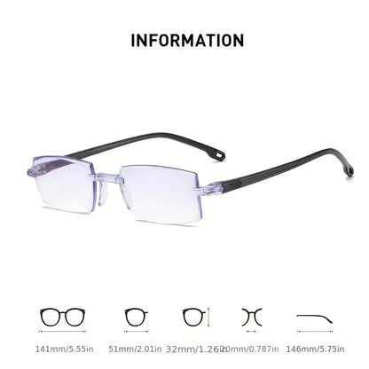 6PCS Women Vintage Square Reading Glasses, Anti-Blue Light Polycarbonate Lens