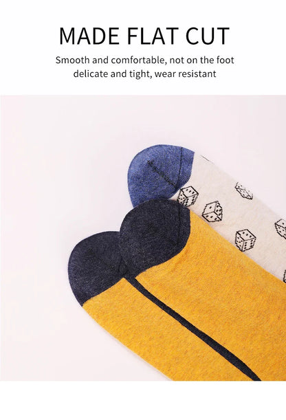 1Pairs Men's Fun Cool Breathable CottonCasual Socks Fun Patterns