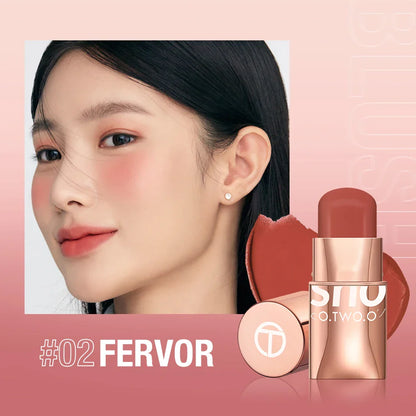 Lipstick Blush Stick 3-in-1 Eyes Cheek and Lip Tint Waterproof Lightweight Cream