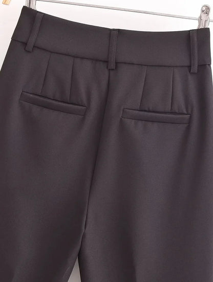 Women's Pencil Trousers High Waist Slimming Long Pants