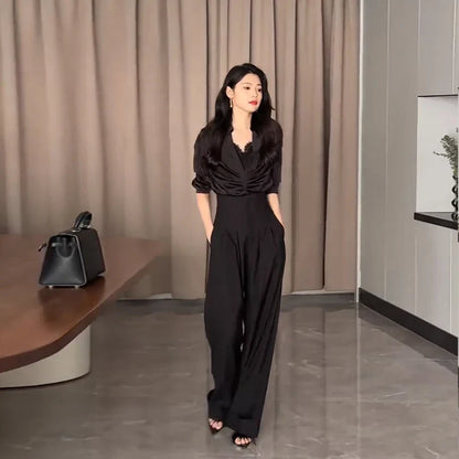 Women's Ultra High Waist Wide Leg Straight Pants