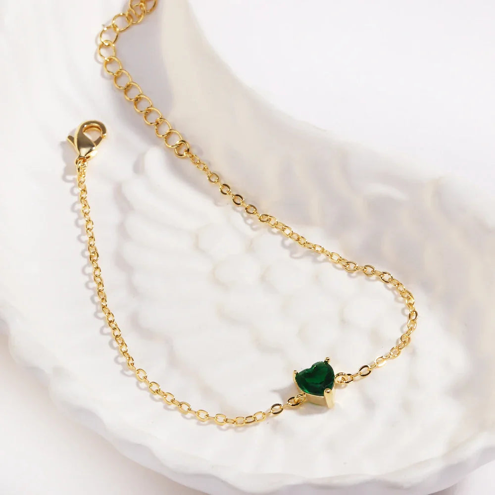 Mix Style Green Micro-inlaid Zircon Tennis Bracelet for Women 2025 New Men Bracelet Homme Jewelry Accessories Wholesale