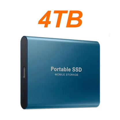 16TB Large Capacity External Hard Drive Quiet Operation Mobile Storage SSD USB3.2 Type-C High Speed Solid Stae Disk For PC MAC