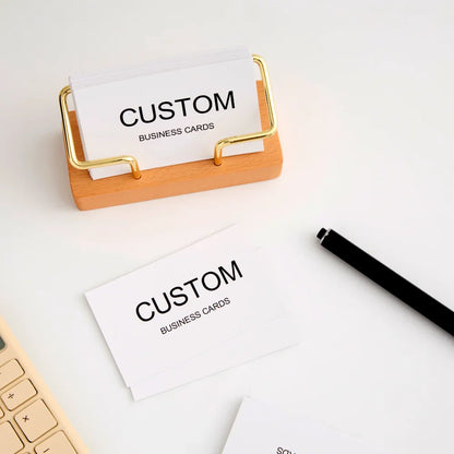200/500/1000pcs Customizable Cards, Personalized Business Cards with Acrylic Storage Box, Waterproof Thank You Invitations