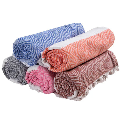 Turkish Beach Towel Oversized (40"x70") - Sand Free, Extra Large, Ultra Soft,Compact & Lightweight for TravelQuick Drying