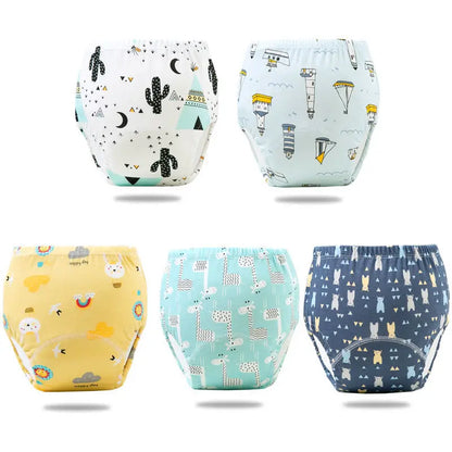 Reusable Infant Ecological Baby Diaper Training Pants Waterproof Washable Breathable Cotton Baby Underwear