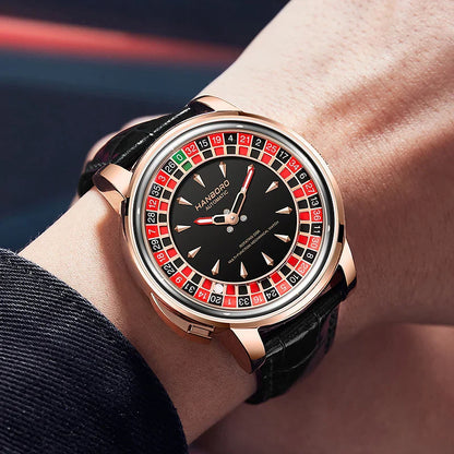 Men's fully automatic mechanical watch roulette wheel