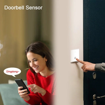ACJ Wifi HD Smart Home Security Alarm System Kit Wireless 433MHz IR Detector Alarm Bell Door Sensor Doorbell Remote Control