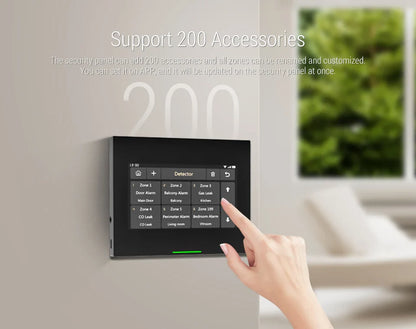 ACJ Wifi HD Smart Home Security Alarm System Kit Wireless 433MHz IR Detector Alarm Bell Door Sensor Doorbell Remote Control