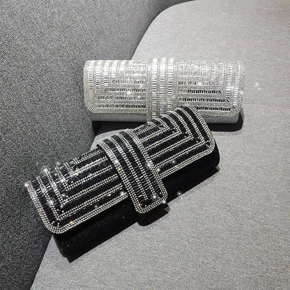 Diamond Crystal Evening Clutch Bag
