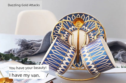 Luxury Gold Plated Ceramic Dinnerware
