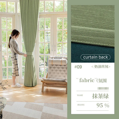 Super Soft Chenille High Blackout Curtains for Bedroom Living Room Romantic Colors Three-dimensional Texture Customize Size