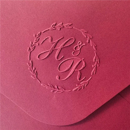 Custom Initials Embosser stamp,Book Embosser Personalized Wedding Embossing Stamp, Address Stamp, Form the Library Embosser